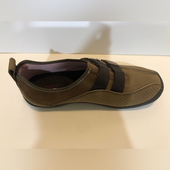 Dexter Slip on Comfort shoes size 6.5 women, velcro straps, brown, nwt, with box - Picture 5 of 12